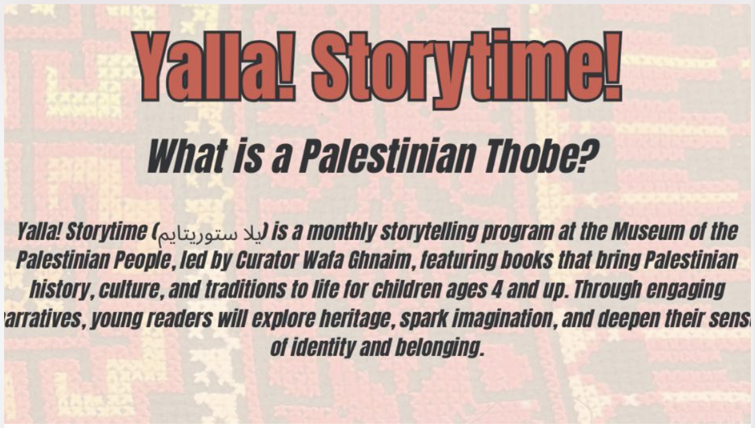 Yalla! Storytime (يلا ستوريتايم)